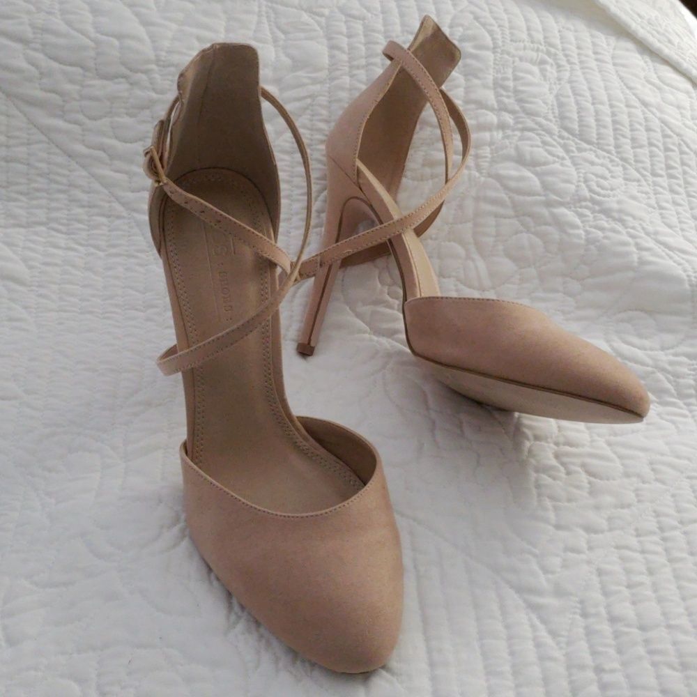 ASOS pink suede heels 8.5 - Picture 3 of 6
